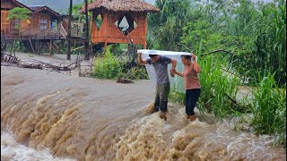 Spinning in the storm KONG amp NHAT helplessly watched their property being swept away by the flood [upl. by Anelrahc]