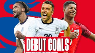 Memorable Debut Goals  CalvertLewin Lambert Rashford  Ten of the Best  England [upl. by Boycie]