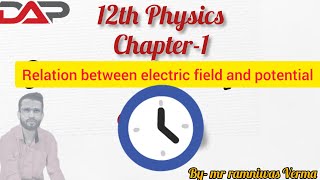 relation between electric field and potential diff [upl. by Stormie]