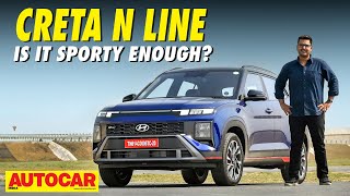 Hyundai Creta N Line review  The Creta with masala  First Drive  autocarindia1 [upl. by Ely779]