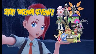 SHINY POKEMON GIVEAWAY6 BOXES POKEMON SCARLET AND VIOLET [upl. by Haimaj262]