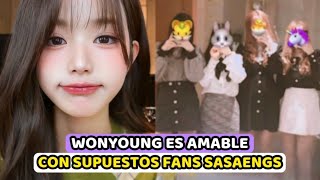 WONYOUNG ATRAE LA ATENCION POR MENSAJES DONDE ENFRENTA A SASAENGS AMABLEMENTE [upl. by Nyledaj91]