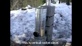 Rocket Stove Ideas 7  Vertical Rocket Stove [upl. by Attenwad]