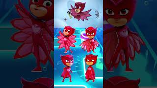 PJ Masks  Owlette 🆚 Owlette 🆚 Owlette 🆚 Owlette X Dance Song Tiles Hop EDM Rush shorts [upl. by Loseff]