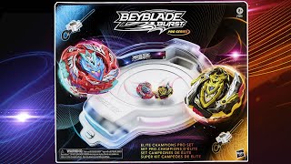 NEW Elite Champions Pro Battle Set Beyblade Burst Pro Series Unboxing Review Battles [upl. by Nennek]