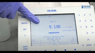 Determinación del  de amonio cuaternario por titulación potenciométrica [upl. by Ariday]