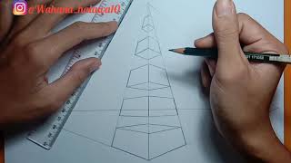 How to Draw in 3Point Perspective Narrated [upl. by Asaeret]