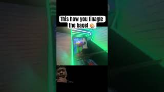 This how you finagle the bagel 🥯 kingmoe dayum shorts reaction funny nc [upl. by Franni]