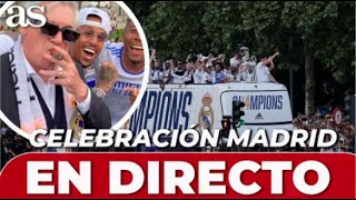 CELEBRACIÓN del REAL MADRID EN VIVO I CIBELES Y AYUNTAMIENTO [upl. by Naujet]