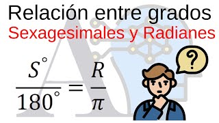 Relación entre grados y radianes [upl. by Enitsuj937]