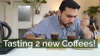 Coffee Tasting Cupping Ethiopian Peaberry and Burundi [upl. by Reeves559]