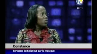 La chantre Constance au JT 20H de TV au Gabon [upl. by Vasilek650]