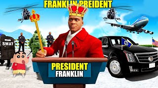 FRANKLIN Become PRIME MINISTER in GTA 5  SHINCHAN and CHOP [upl. by Ahsena77]