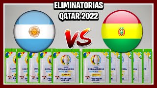 ARGENTINA vs BOLIVIA  Simulación Eliminatorias QATAR 2022 Copa America Preview Panini [upl. by Sethi]