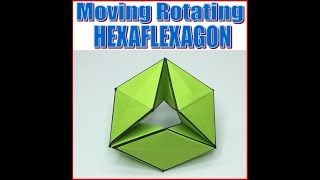 Fun Paper Origami Moving amp Rotating HEXAFLEXAGON  ORIGAMI PAPER CRAFT [upl. by Egrog]