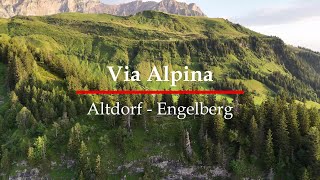 Hiking The Via Alpina Trail 7Altdorf  EngelbergSwitzerland 4k [upl. by Arrim]