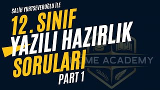 12 SINIF YAZILI HAZIRLIK SORULARI PART 1  AYT FİZİK  HOME ACADEMY [upl. by Grinnell]