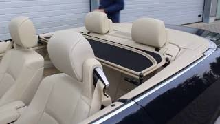 BMW E93 APERTA wind deflector color Beige installation  Windschott Montage  windscherm montage [upl. by Odraode]