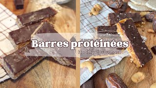 Recette de BARRES PROTÉINÉES HEALTHY et SANS CUISSON [upl. by Neruat]