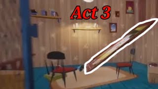 How to get into the secret painting in hello neighbor act 3 [upl. by Jeramey]