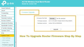 Tp Link Router Firmware Upgrade  How To Upgrade Router Firmware [upl. by Orvie]