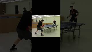 Tyler Shakehand Grip Forehand Topspin Loop Wins Point vs Tom ATTC Auburn Table Tennis Club [upl. by Guria466]