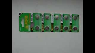 TinyDeal  10 x 155V AG10 389A Alkaline Cell Button Battery HBT14767 [upl. by Aidua]