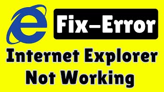 How to to fix Internet explorer not working  How to fix internet connection problem windows 7 [upl. by Ramirolg]