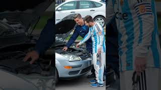 Ronaldo fix Messis car ronaldo messi car ford fypシ゚viral [upl. by Lhok307]