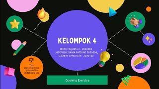 Kelompok 4  Chapter 3 Creating Opening Exercise [upl. by Nissy]