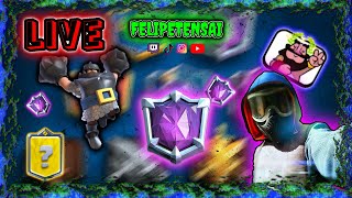 80 Liveando Pra Ver Se Pego o Costume Clashroyalelive [upl. by Eibur]