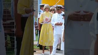 Princess Diana visited to Australia wear a yellow dress and gold bracelet [upl. by Jack]