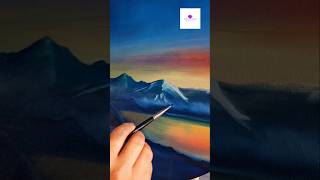 Easy Nightscape Painting artvideo artwork viral flowerpainting wocol [upl. by Gnuhp587]