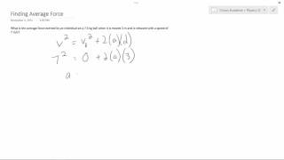 Physics 12  Finding Average Force [upl. by Llennor379]