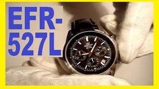 Часы Casio Edifice EFR527L Настройка часов [upl. by Shepherd]