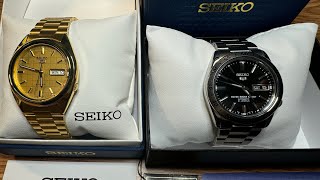 Seiko 5 SNXL72k Gold and Seiko 5 SNKE01 Silver [upl. by Strep279]