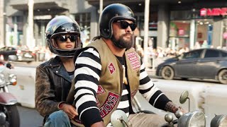 Jason Momoa and Daughter Lola Arrive on Motorcyle to The Bikeriders Premiere [upl. by Banerjee]