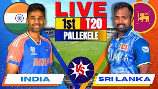 Live India vs Sri Lanka 1st T20 Live Match Score amp Commentary  IND vs SL Live Cricket match Today [upl. by Ahsrop]