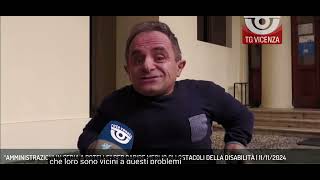 Giornata mondiale delle disabilità amministrazioni comunali in sedia a rotelle promossa da Luca Lapo [upl. by Arriet]