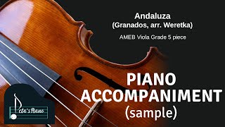 Andaluza Granados arr Weretka  Piano Accompaniment sample [upl. by Valiant]