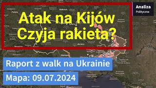 Wojna na Ukrainie Mapa 09072024  Atak na Kijów [upl. by Ylla156]