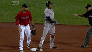 NYYBOS Cano surprises Red Soxs defense with a bunt [upl. by Trista]