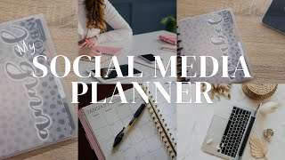 MY SOCIAL MEDIA PLANNER  youtube  socialmediaplanner [upl. by Omoj30]