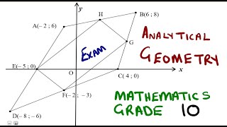 Mathematics Grade 10 Analytical Geometry Exam 3 mathszoneafricanmotives mathswithadmirelightone [upl. by Pierrepont]