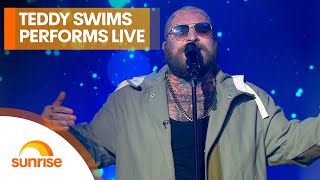 Teddy Swims performs Dont Stop Believing and Lose Control live on Australian TV [upl. by Drareg]