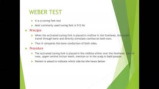 Weber test [upl. by Lilith]