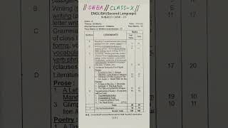 SEBAClass 10 EnglishHalf Yearly Exam SyllabusFinal Exam SyllabusHSLC 2023 English Syllabus [upl. by Schmidt]