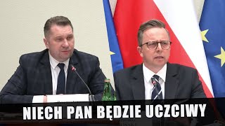 Joński wyłączył Czarnkowi mikrofon Początek komisji ds wyborów kopertowych pierwsze spięcia [upl. by Lalla986]