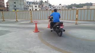 Dakshindhoka trial center Bike  Nepal Driving Center short clip [upl. by Wojak330]