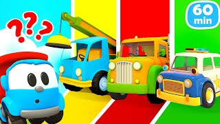 Dessins animés 60 MIN pour enfants Léo le camion appelle les Véhicules dassistance [upl. by Kelsy]